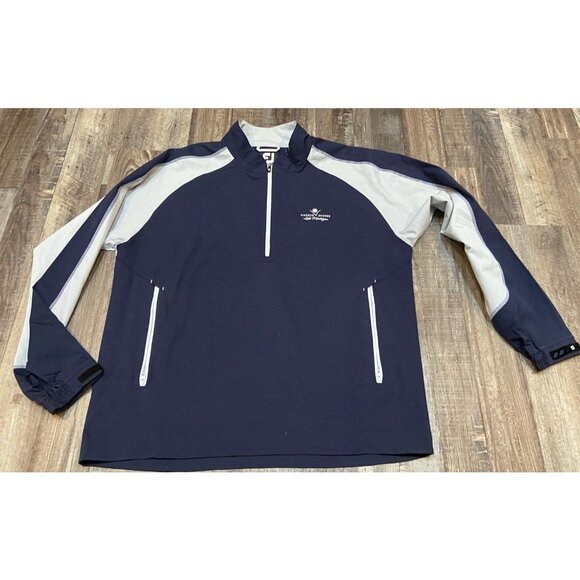 FootJoy FJHarbor Shore Lake Michigan Golf Sport Windshirt Pullover Jacket Lrg
